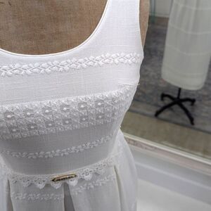 Vintage Linen Midi Dress